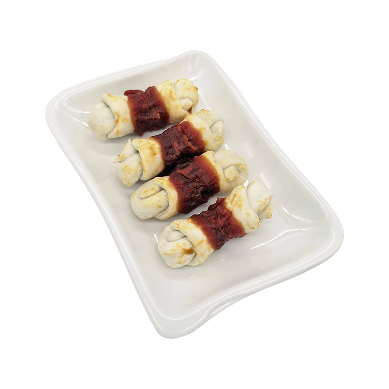 鴨肉で包んだコラーゲンノットボーン